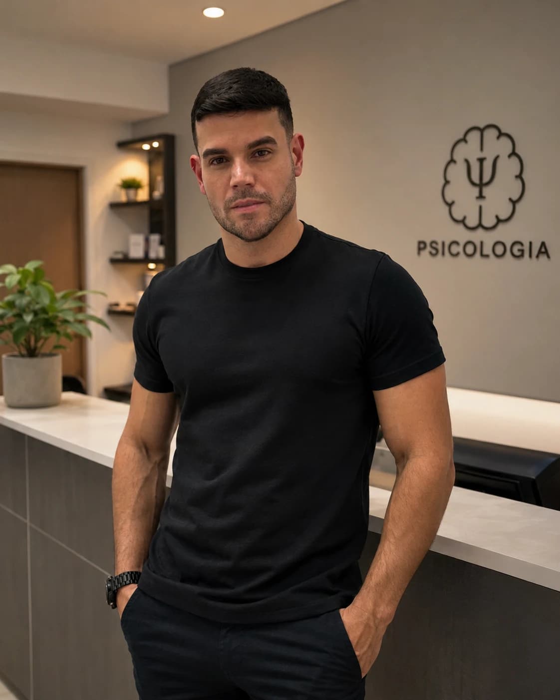 Retrato do psicólogo Jonnathan Focht